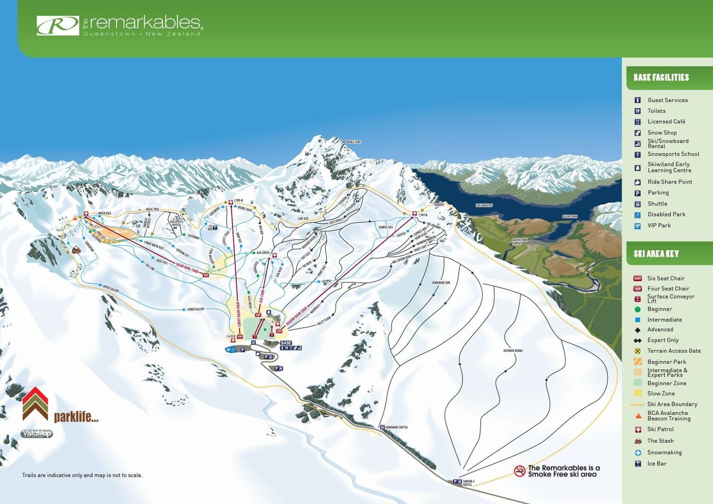 piste map for The Remarkables