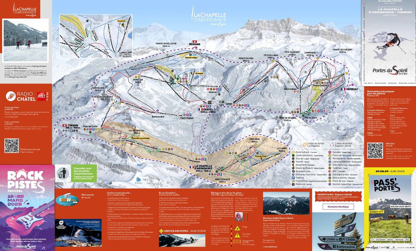 piste map for Torgon