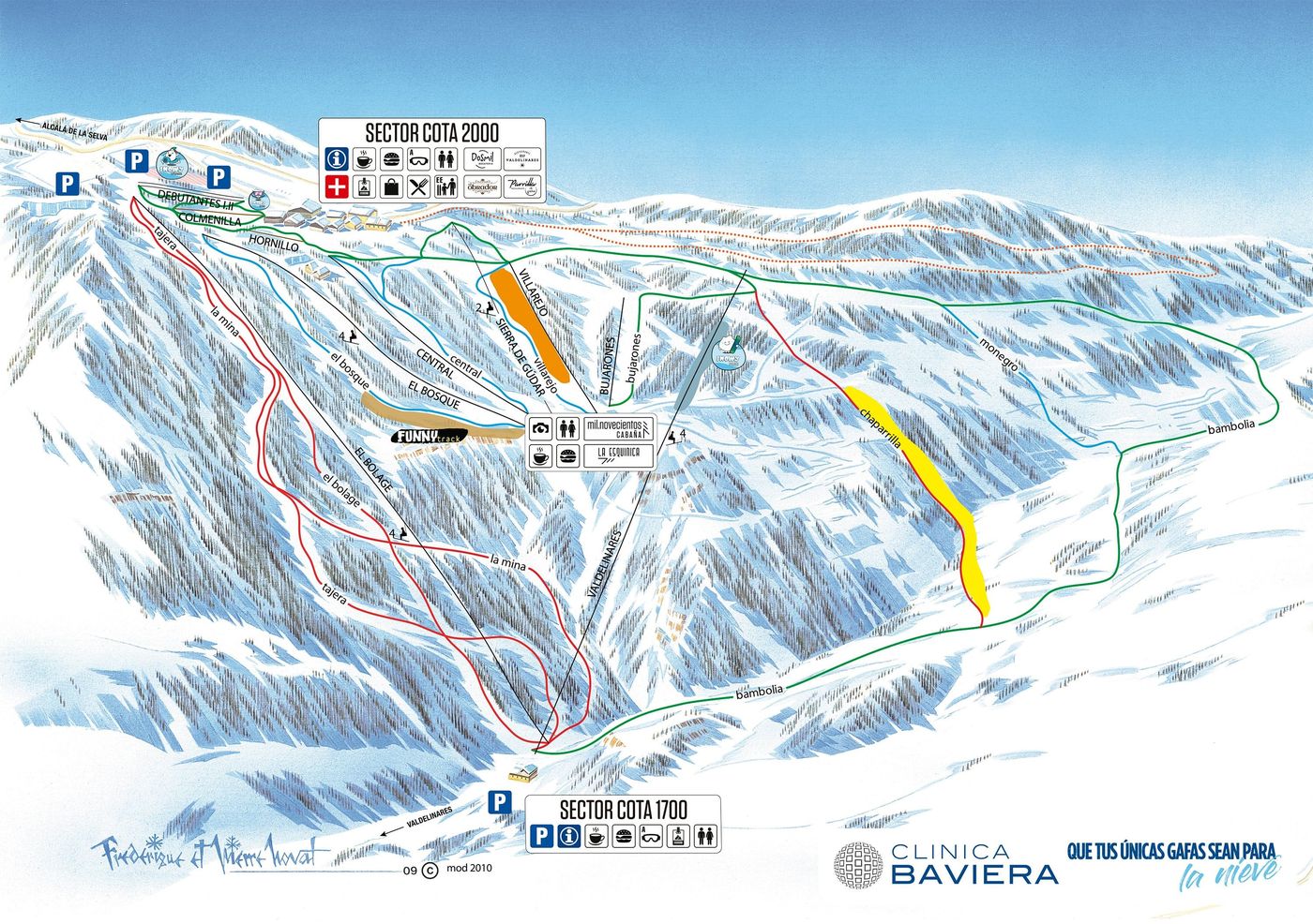 piste map for Valdelinares