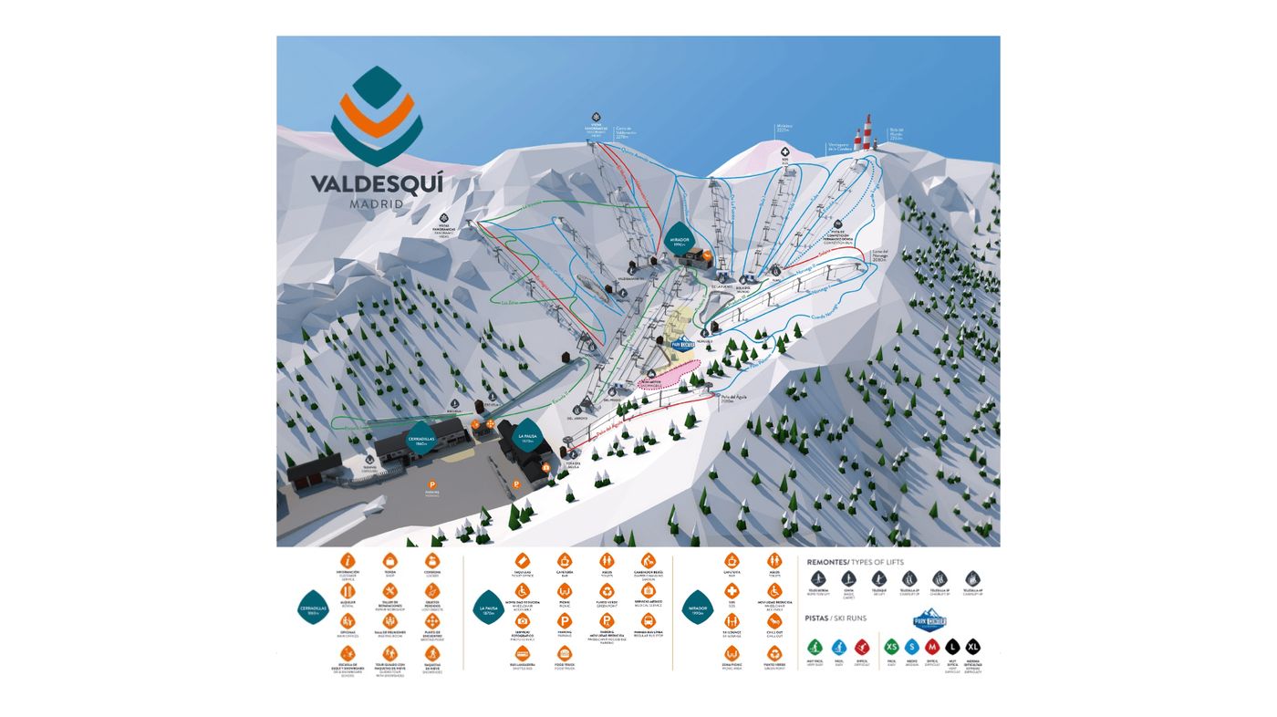piste map for Valdesqui