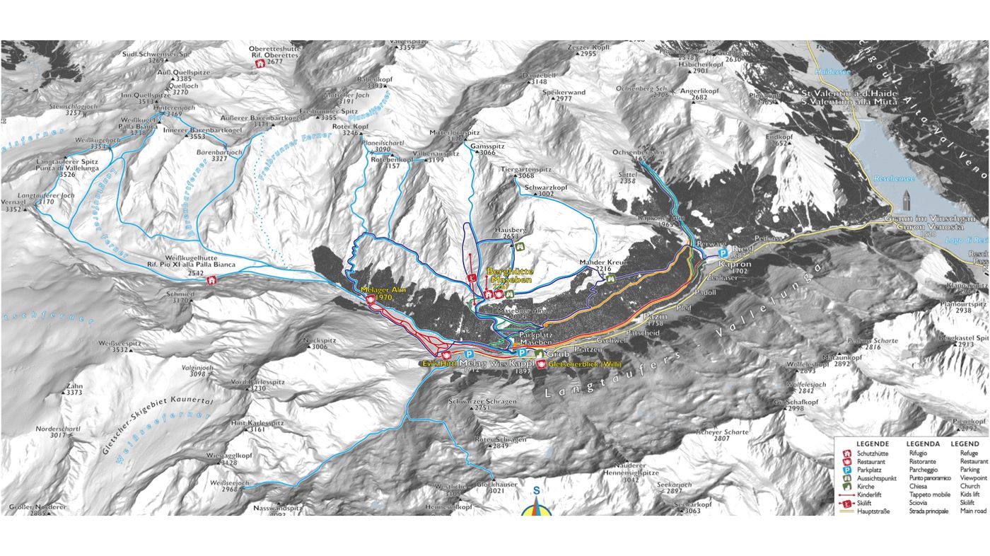 piste map for Vallelunga / Maseben