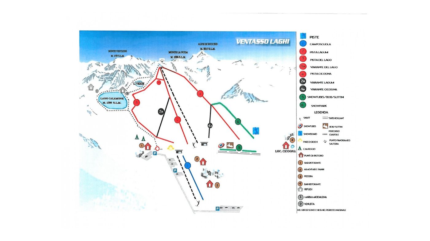 piste map for Ventasso Laghi