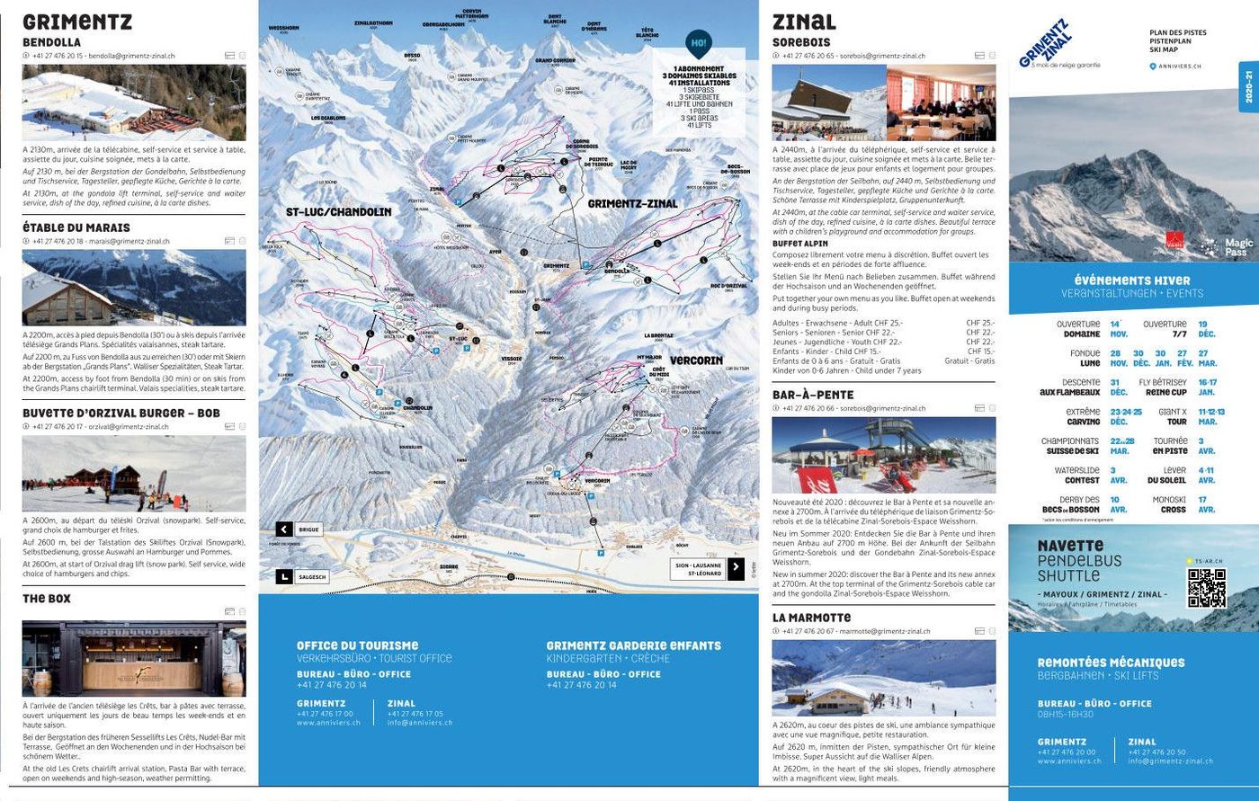 piste map for Vercorin