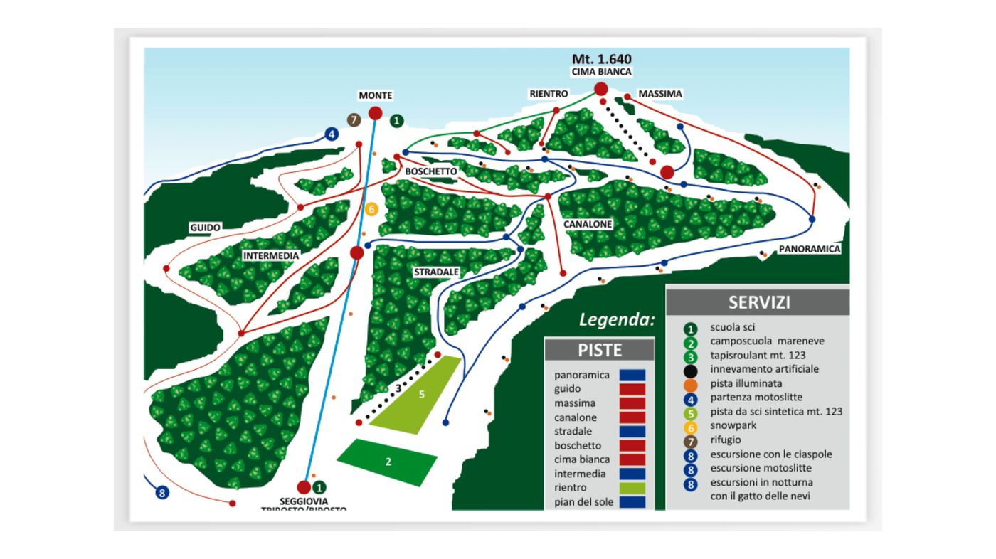 piste map for Villaggio Palumbo - Sila