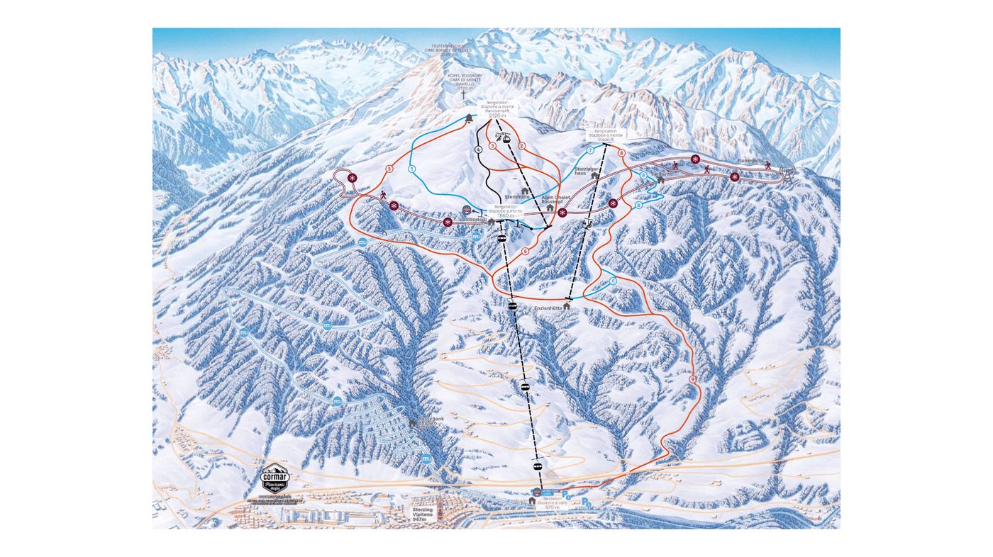 piste map for Vipiteno - Monte Cavallo - Rosskopf