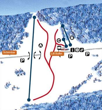 piste map for Wenigzell