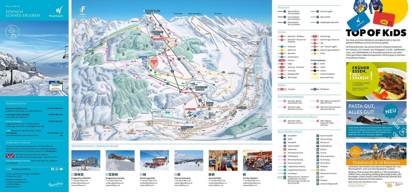 piste map for Wildhaus - Toggenburg
