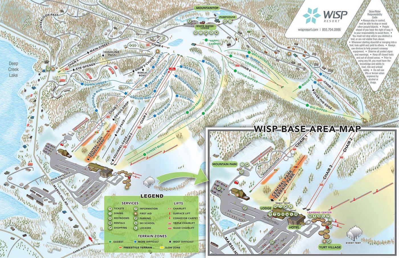 piste map for Wisp