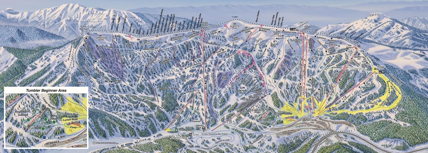 piste map for Wolf Creek Ski Area