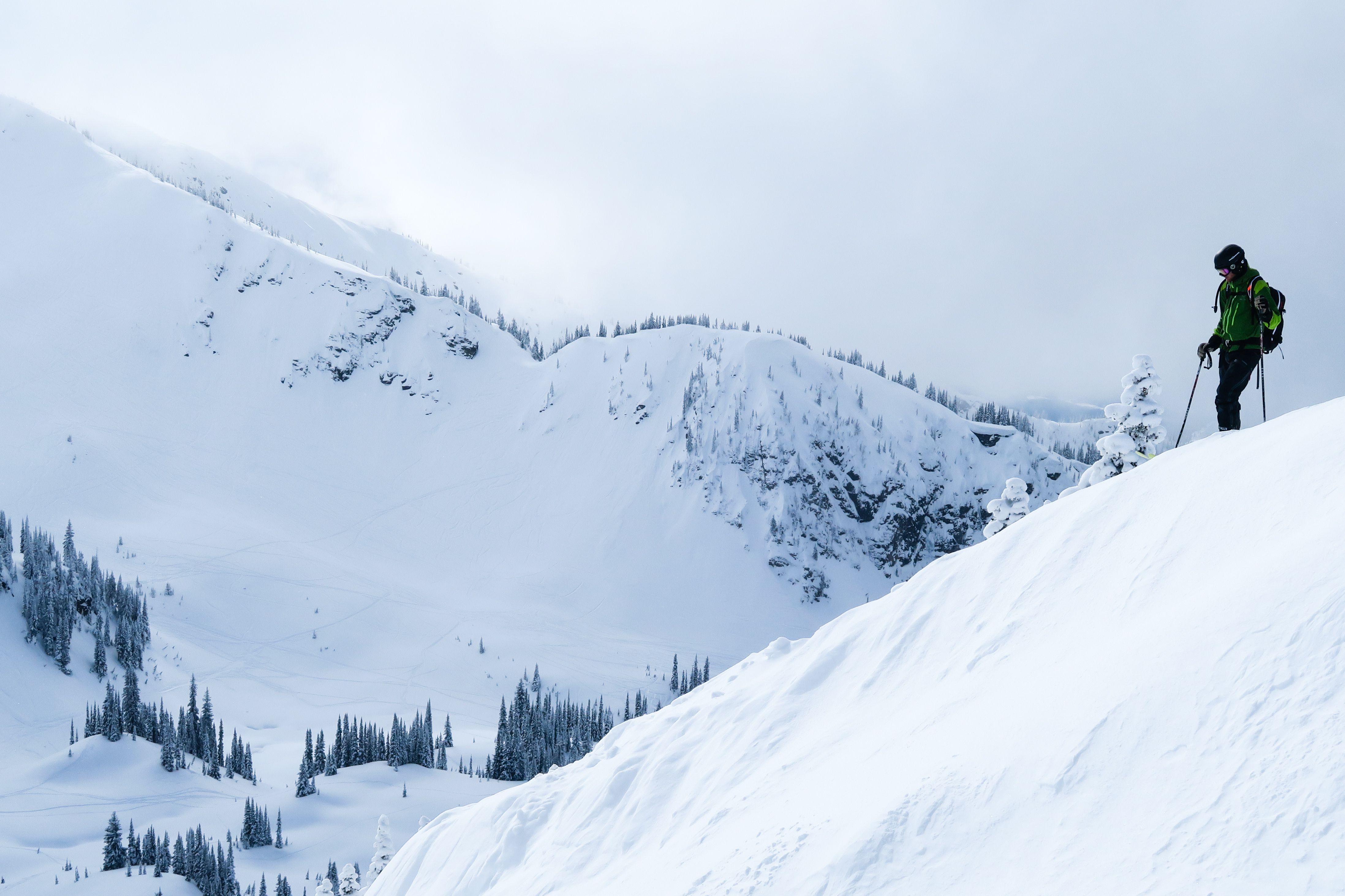 Ski resort mountains